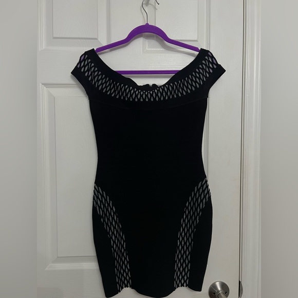 Marciano Off the shoulder mesh dress - Picture 2 of 3